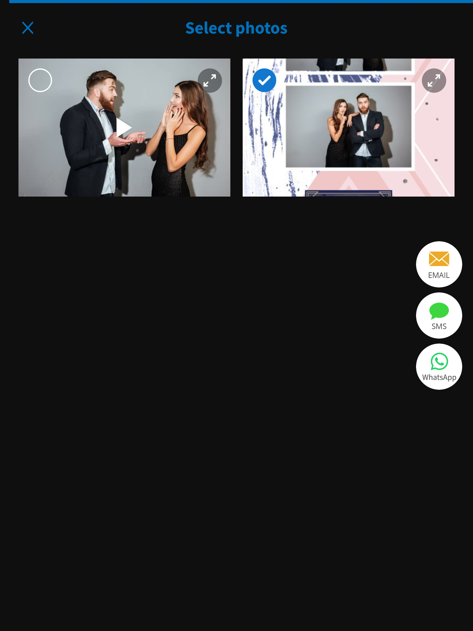 comment partager plusieurs photos sur whatsapp